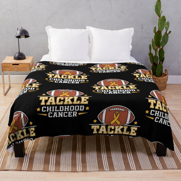 Item preview, Tackle Childhood Cancer Awareness Football Gold Ribbon Kids designed and sold by BLZART.