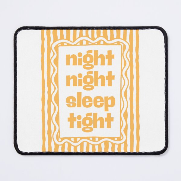 Item preview, Night night sleep tight - Yellow designed and sold by Dondonmart.