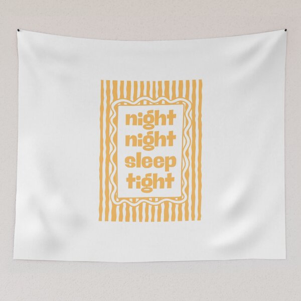 Item preview, Night night sleep tight - Yellow designed and sold by Dondonmart.