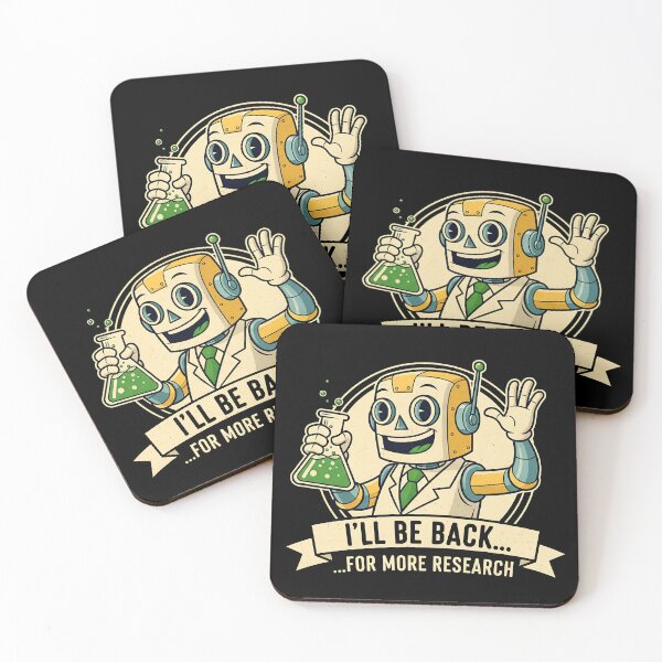 Item preview, Funny Robot Scientist – I’ll Be Back for More Research designed and sold by Imaginationbeyond.