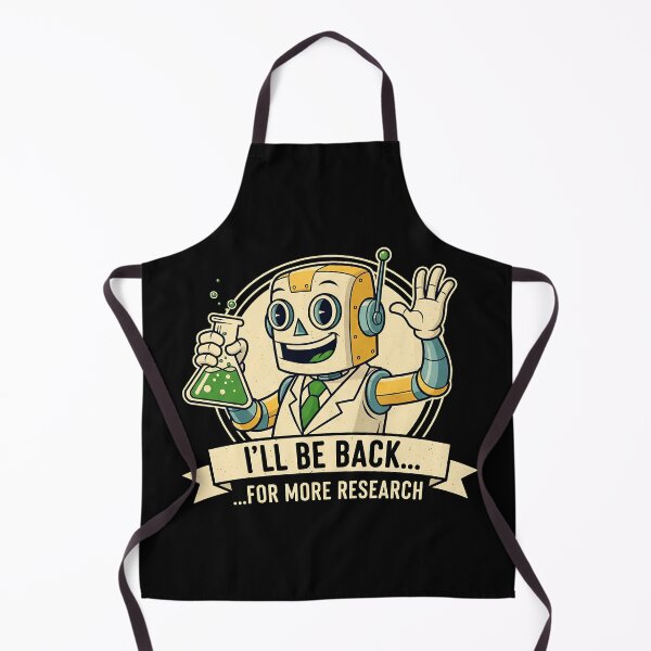 Item preview, Funny Robot Scientist – I’ll Be Back for More Research designed and sold by Imaginationbeyond.