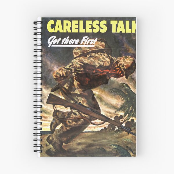 Item preview, World War II Propaganda Poster | Careless Talk Got There First | Ralph Iligan Art | Military Secrecy & Alertness designed and sold by artofuniverse.