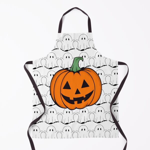 Item preview, Halloween Pumpkin and Ghost Pattern Illustration designed and sold by chillprint1.