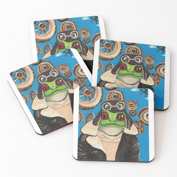 Item preview, Steampunk Frog Aviator designed and sold by ryskayzorthhui.