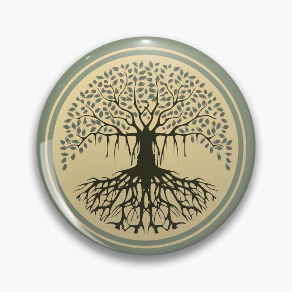 Item preview, Spiritual Balance Banyan Tree of Life Blue Beige designed and sold by TackyTime.