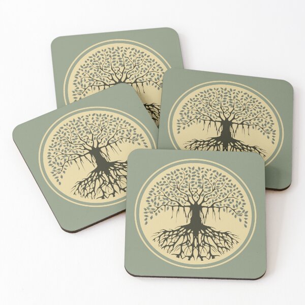 Item preview, Spiritual Balance Banyan Tree of Life Blue Beige designed and sold by TackyTime.