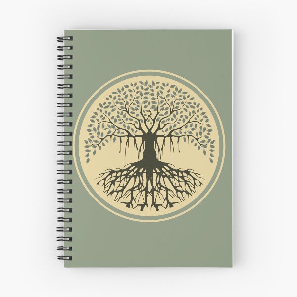 Item preview, Spiritual Balance Banyan Tree of Life Blue Beige designed and sold by TackyTime.
