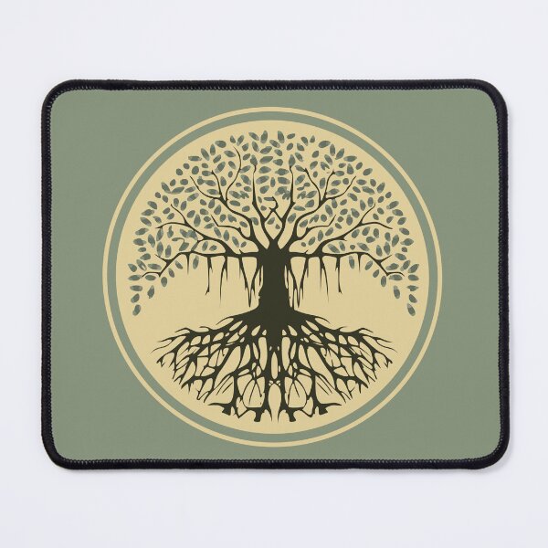 Item preview, Spiritual Balance Banyan Tree of Life Blue Beige designed and sold by TackyTime.