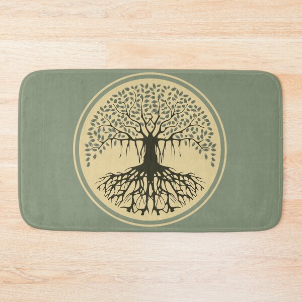 Item preview, Spiritual Balance Banyan Tree of Life Blue Beige designed and sold by TackyTime.