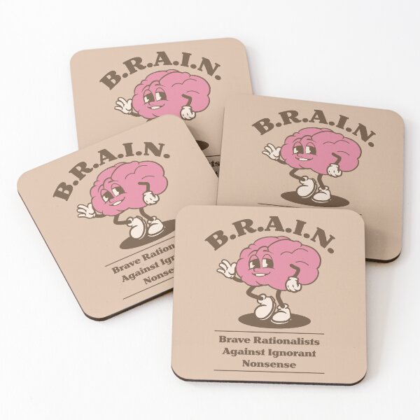 Item preview, B.R.A.I.N. – Brave Rationalists Against Ignorant Nonsense designed and sold by Milena R..