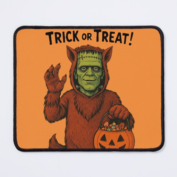 Item preview, Frankenstein in Werewolf Costume – 80s Halloween Art designed and sold by MythoWorldddd.