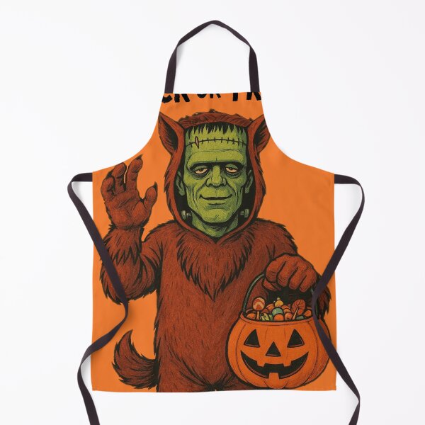 Item preview, Frankenstein in Werewolf Costume – 80s Halloween Art designed and sold by MythoWorldddd.