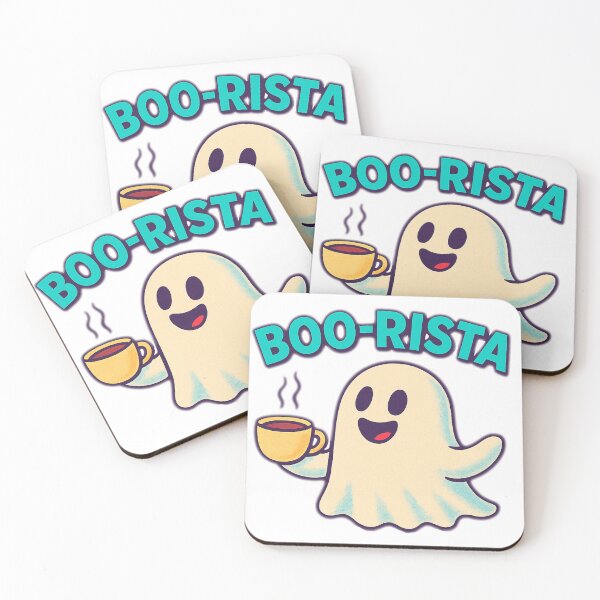 Item preview, Boo-rista Energy – Spooky Cute Ghost Coffee designed and sold by MythoWorldddd.