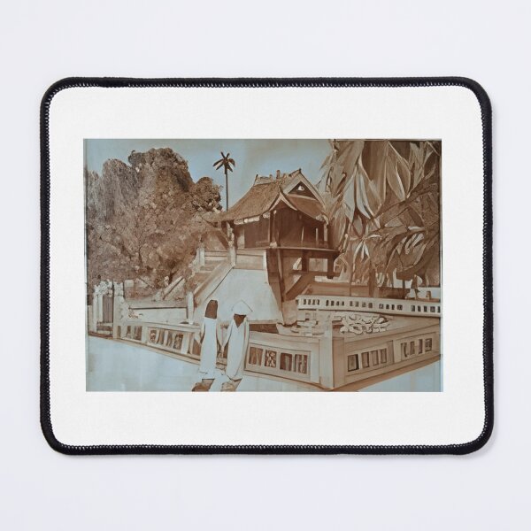 Item preview, 4 Historic One Pillar Pagoda with Visitors designed and sold by JamesDriggers.