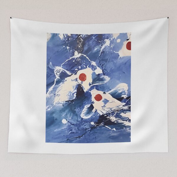 Item preview, 9 Mystical Koi Voyage in Blue Depths designed and sold by CassieReilley.