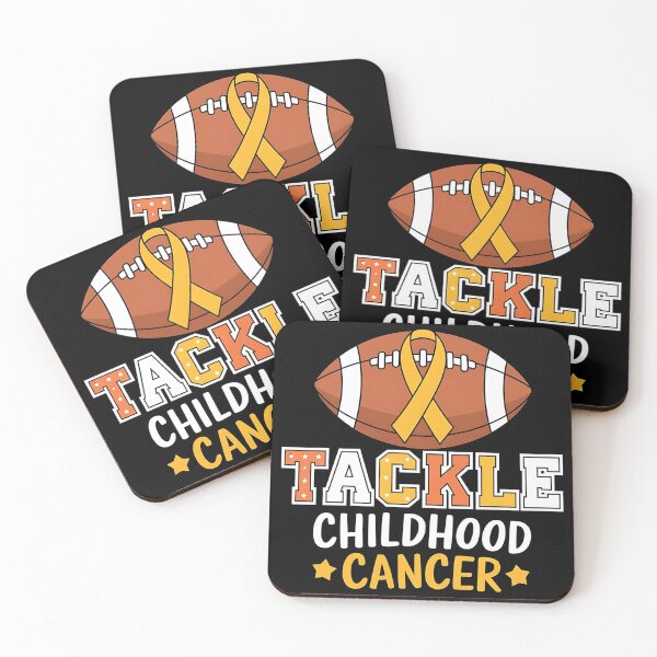 Item preview, Tackle Childhood Cancer Awareness Football Gold Ribbon Kids designed and sold by BLZART.