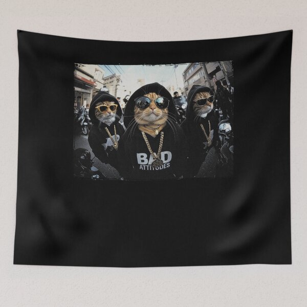 Item preview, Funny Gangster Cats Street designed and sold by BASKF.