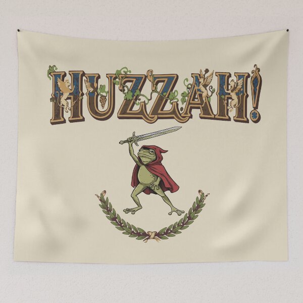Item preview, Huzzah Frog Knight Funny Sword designed and sold by Colorfulman.