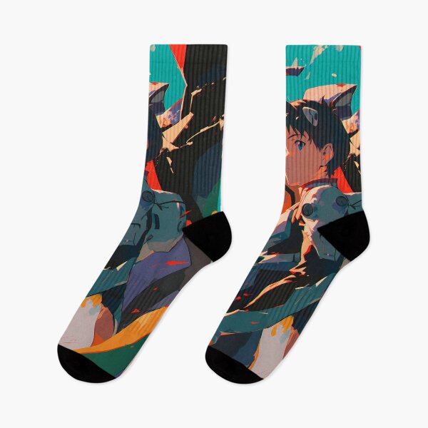 Artikelvorschau, Shinji Ikari Neon Genesis Evangelion Anime Mecha Hero Sunset entworfen und verkauft von HumbertoValveno.