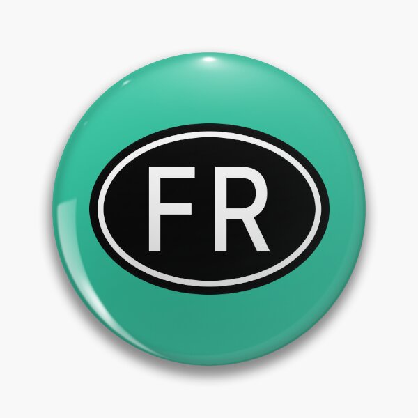 Item preview, FR Initials Monogram Oval White Letters designed and sold by Jeallan Designs.