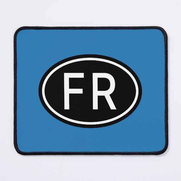 Item preview, FR Initials Monogram Oval White Letters designed and sold by Jeallan Designs.