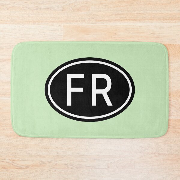 Item preview, FR Initials Monogram Oval White Letters designed and sold by Jeallan Designs.