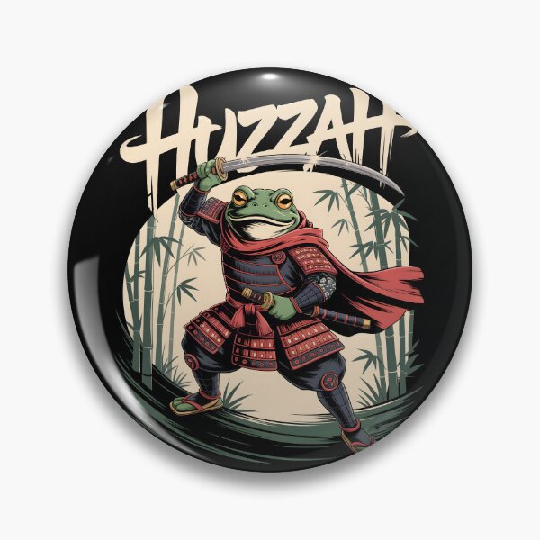 Item preview,  Huzzah! Frog Samurai designed and sold by DarylWelsh2024.