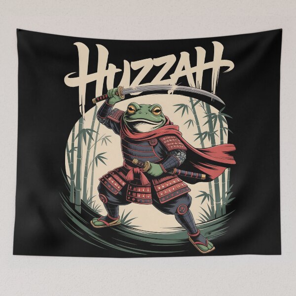 Item preview,  Huzzah! Frog Samurai designed and sold by DarylWelsh2024.