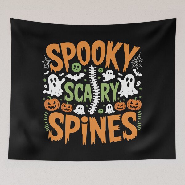 Item preview, Spooky Scary Spines Funny Osteopathy Halloween designed and sold by osteopath shop.