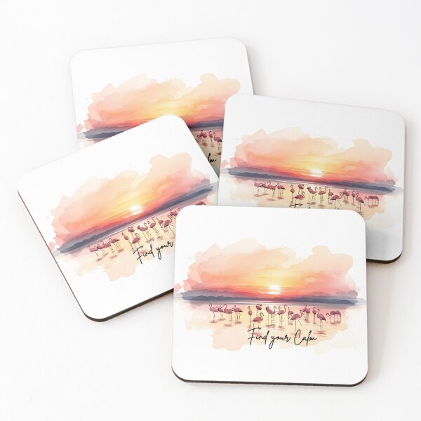 Item preview, Flamingoes:- find your calm designed and sold by Myriad Finds.