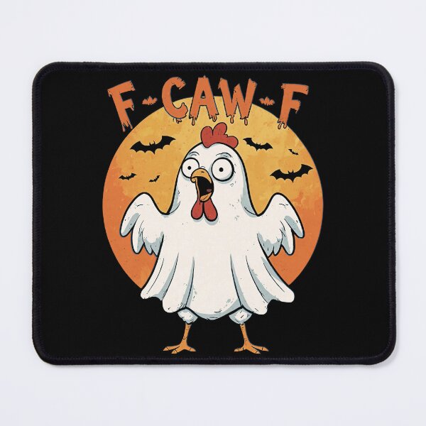 Item preview, Halloween Funny Ghost Chicken F-Caw-F designed and sold by gear-posters.