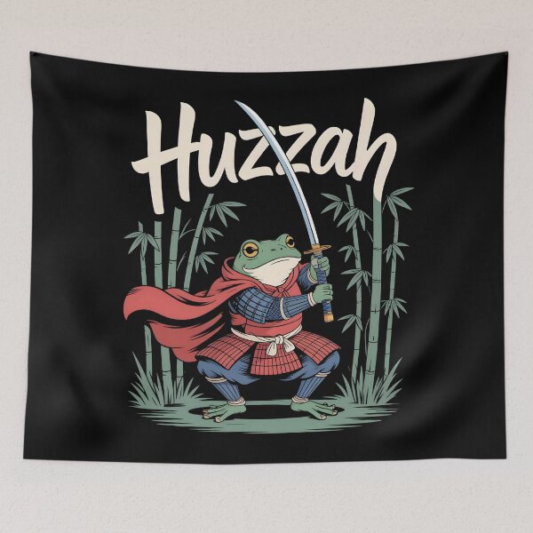 Item preview, Huzzah! Frog Samurai designed and sold by DarylWelsh2024.