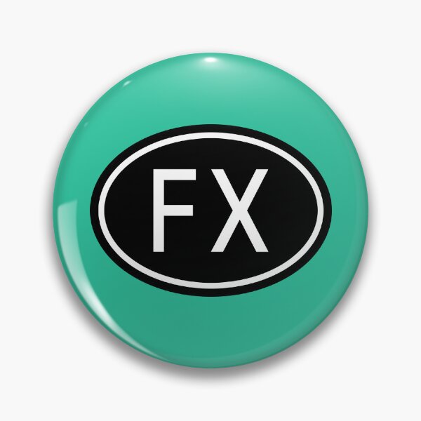 Item preview, FX Initials Monogram Oval White Letters designed and sold by Jeallan Designs.