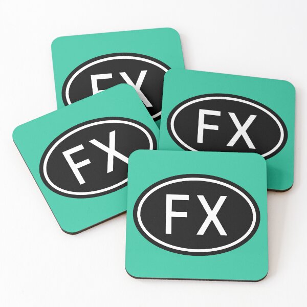 Item preview, FX Initials Monogram Oval White Letters designed and sold by Jeallan Designs.