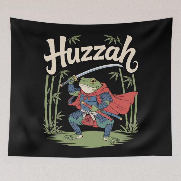 Item preview, Huzzah! Frog Samurai Stance designed and sold by DarylWelsh2024.