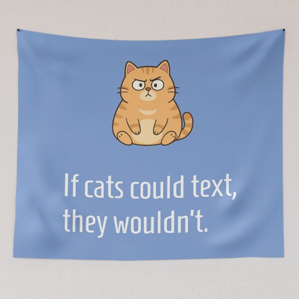Item preview, A funny quote about cats with an art. designed and sold by AJTees99.