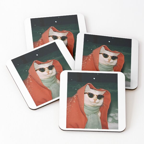 Item preview, Demure cats with glasses designed and sold by FigmaCreations.