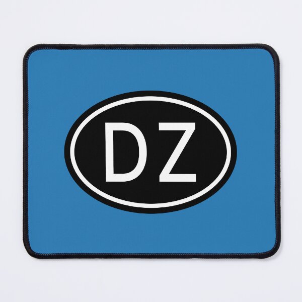 Item preview, DZ Initials Monogram Oval White Letters designed and sold by Jeallan Designs.