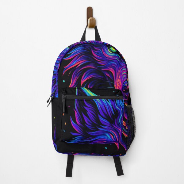Item preview, Neon Wolf Head – Psychedelic Cyberpunk Animal Illustration designed and sold by chillprint1.