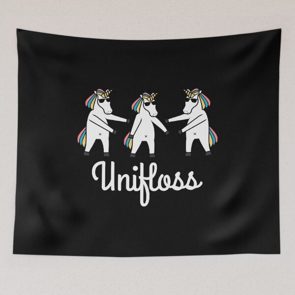 Item preview, Unifloss Flossing Unicorn designed and sold by CreativeStrike.