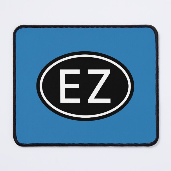 Item preview, EZ Initials Monogram Oval White Letters designed and sold by Jeallan Designs.