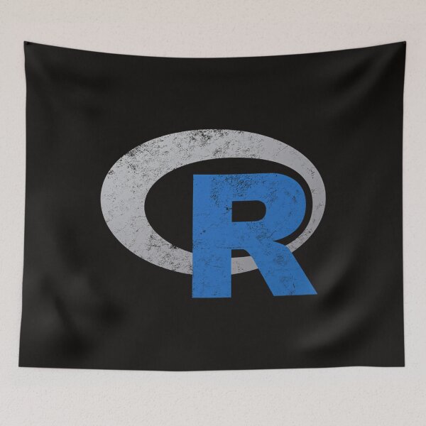 Item preview, R Logo Programming Distressed Design designed and sold by LeoRueck.
