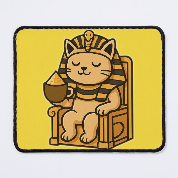 Item preview, Pharaoh Cat Café – Cute Egyptian Coffee Cat Design designed and sold by MythoWorldddd.