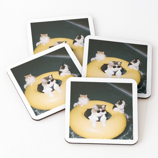 Item preview, Demure cats with glasses designed and sold by FigmaCreations.