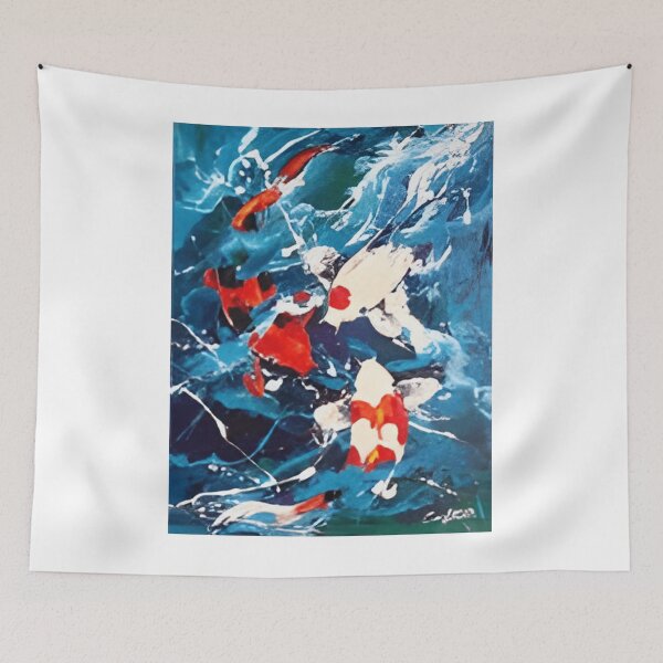 Item preview, 10 Vibrant Koi Pond Under a Lush Green Sky designed and sold by CassieReilley.