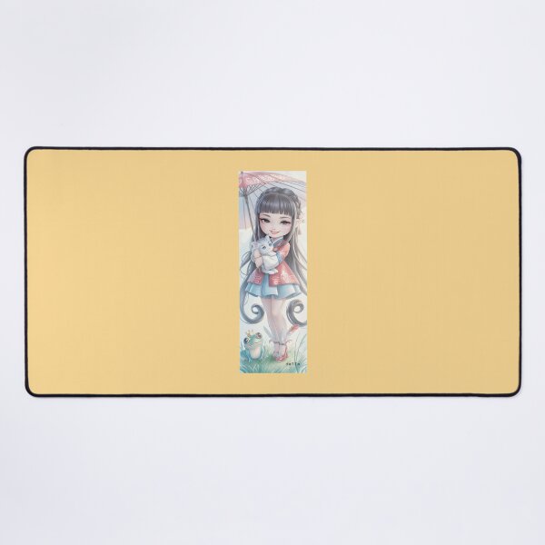 Item preview, Cute Anime Girl with Kitten  Frog designed and sold by Jacob Douglas.