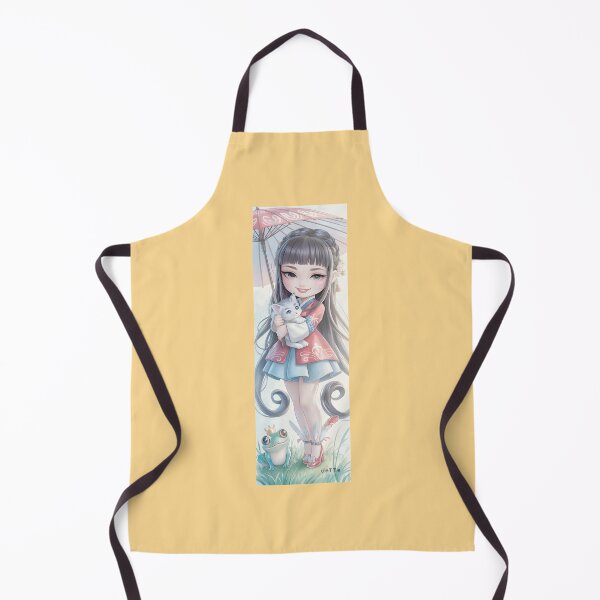 Item preview, Cute Anime Girl with Kitten Frog designed and sold by Jacob Douglas.