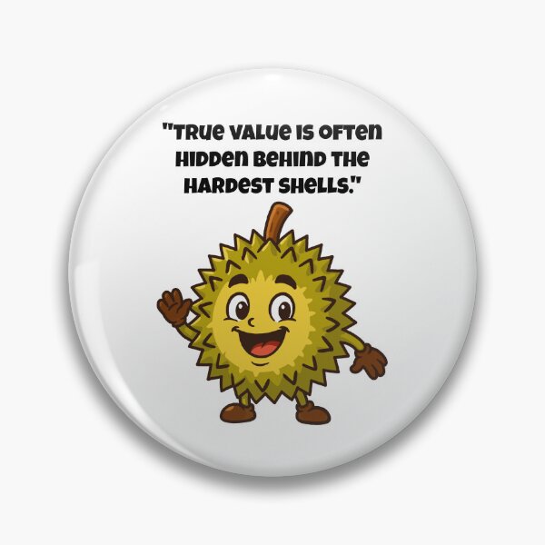 Item preview, Smiling Durian - The Spiky Tropical Cheerleader designed and sold by Latitude 1°N.