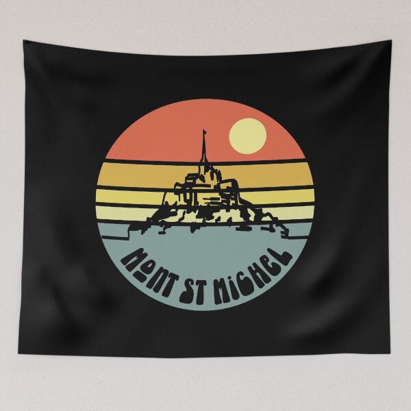 Item preview, French Sunset on Island Mont Saint Michel France designed and sold by GraphismNinja.