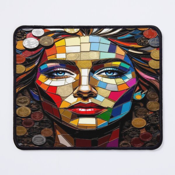Item preview, Mosaic Muse – Multicultural beauty meets CoinArt & ColorVibes in modern fusion designed and sold by FotoworldEdel.